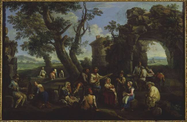 Scène champêtre Andrea Locatelli