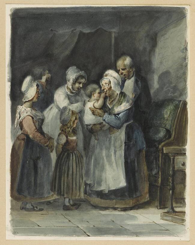 Scène de famille Nicolas-Toussaint Charlet