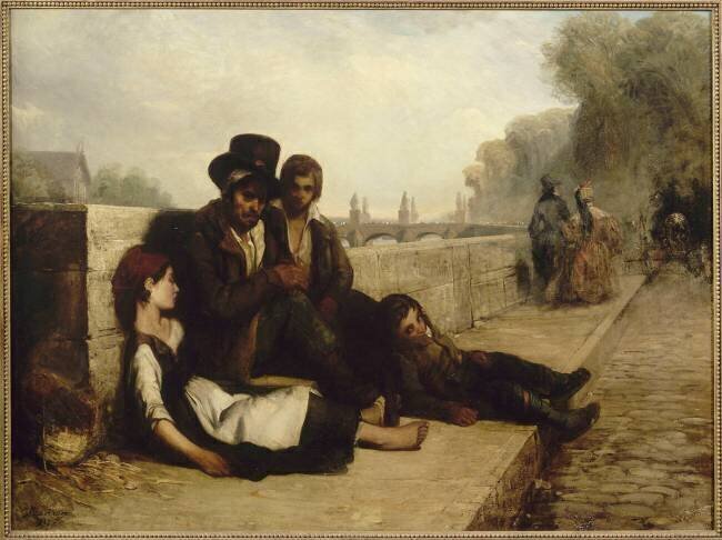 Scène de Paris Philippe Auguste Jeanron