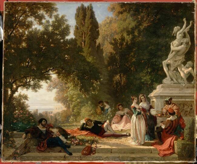 Soirée d'été en Italie Henri Baron