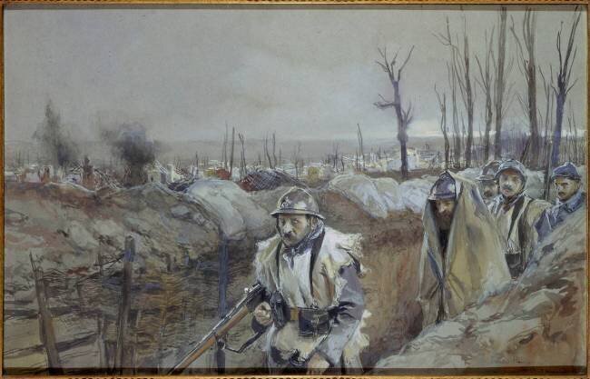 Souchez (Pas-de-Calais, Artois), 18 décembre 1915 François Flameng