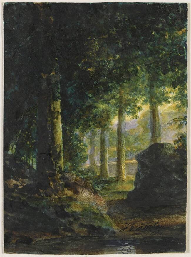 Sous-bois Jean-Baptiste Isabey