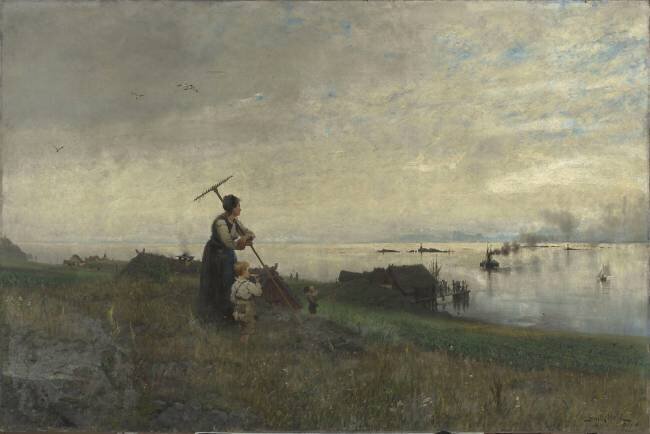 Station de bateaux à vapeur en Norvège Frithjof Smith-Hald