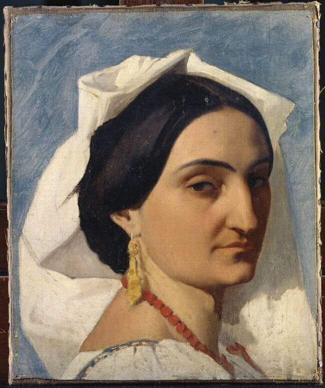 Tête d'italienne Gustave Boulanger