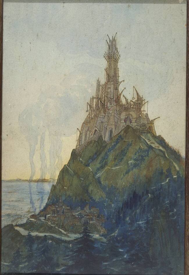 Temple à la Pensée, dédié à Beethoven : vue en cours de construction François Garas