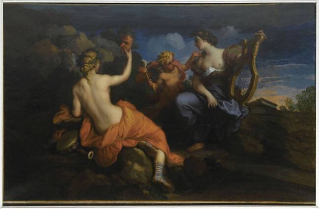Thalie et Erato, muses de la Comédie Louis Boullogne the Younger