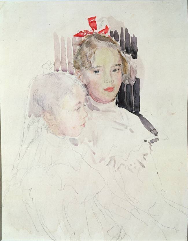 The Botkin Children Valentin Serov