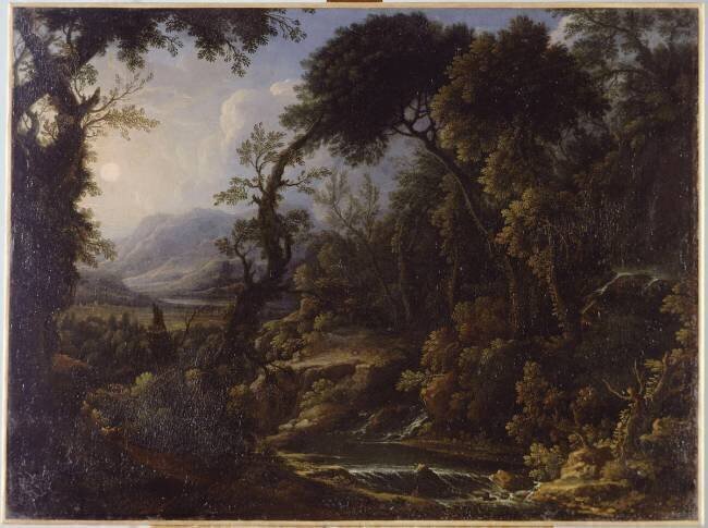 Torrent dans une forêt Laura Bernasconi