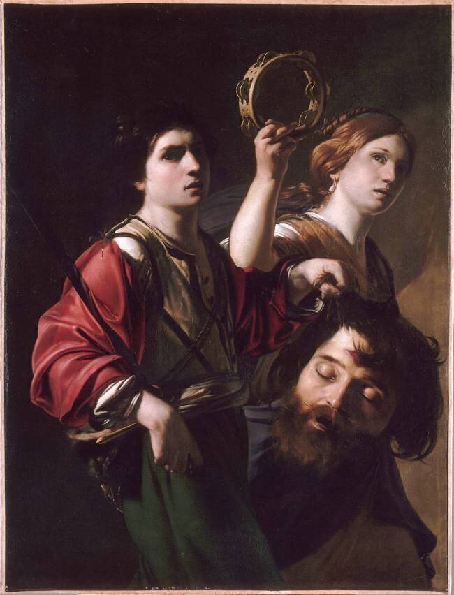 Triomphe de David sur Goliath Bartholomeo Manfredi