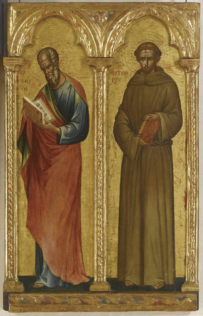 Triptyque : Vierge à l'Enfant entourés de quatre Saints Paolo Veneziano