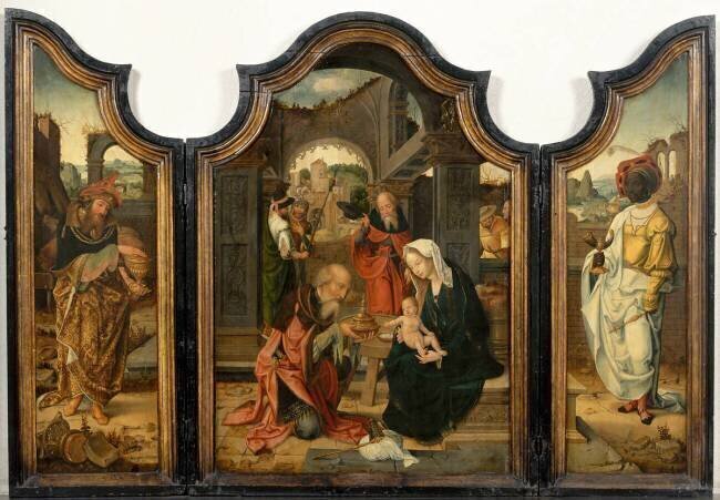 Triptyque de l'Adoration des mages Maître de 1518