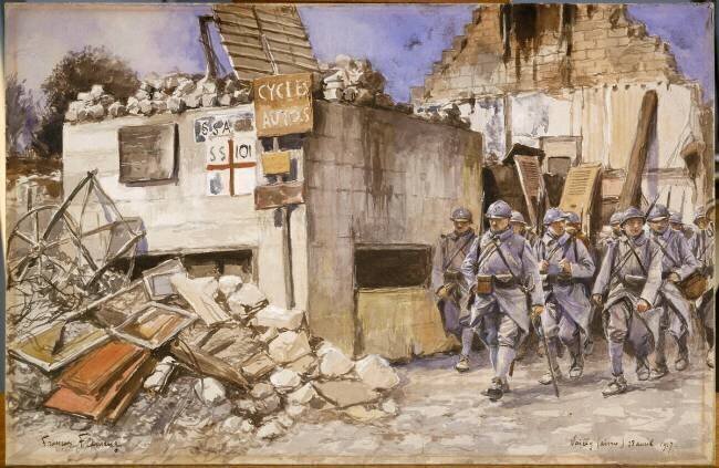 Vailly (Aisne) 28 avril 1917 François Flameng