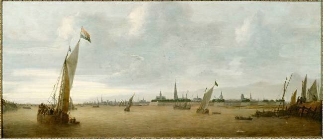 Vue d'Anvers Abraham de Verwer