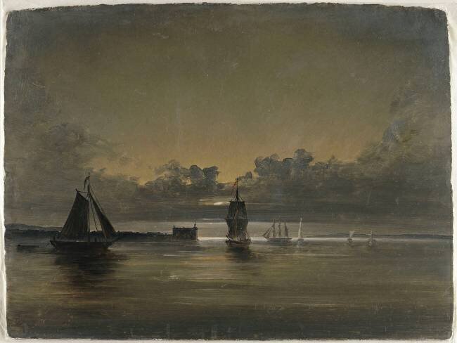 Vue de Kronbourg à Öresund Peder Balke