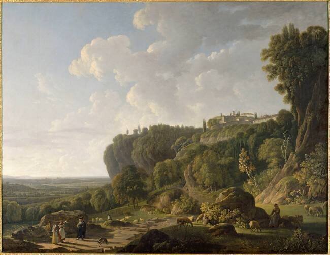 Vue de la campagne romaine, du côté de la voie appienne, dit aussi Vue de Tivoli Jean-François Sablet
