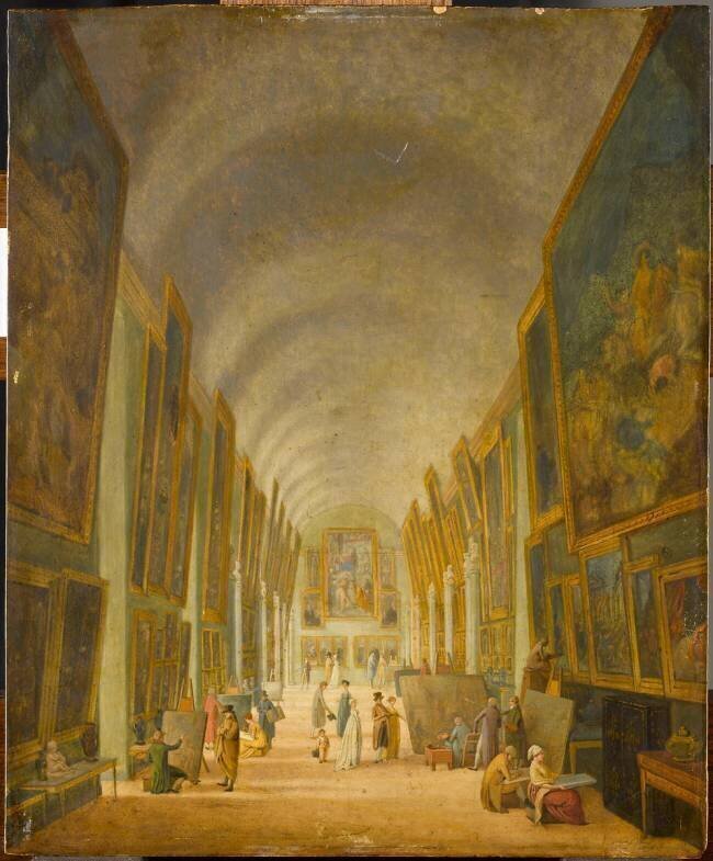 Vue de la Grande Galerie du Louvre Jacques-Albert Senave