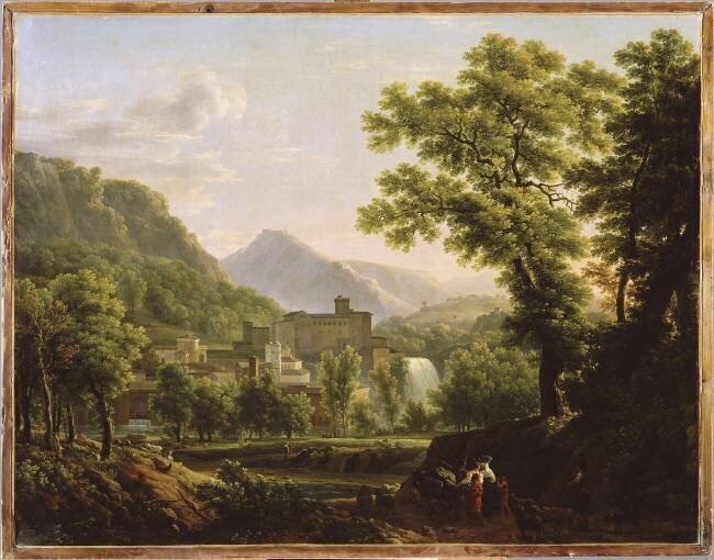 Vue de l'île de Sora dans le Royaume de Naples Jean-Joseph-Xavier Bidauld