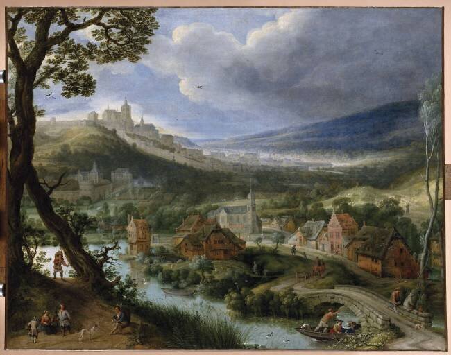 Vue des environs de Bruxelles Adriaen van Stalbemt