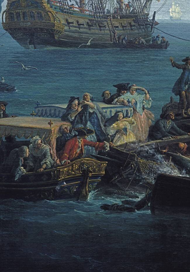 Vue du Golfe de Bandol, pêche au thon (détail) Joseph Vernet