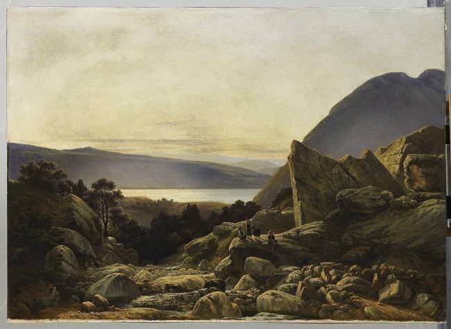Vue du lac d'Annecy, en Savoie Adrien de Drée
