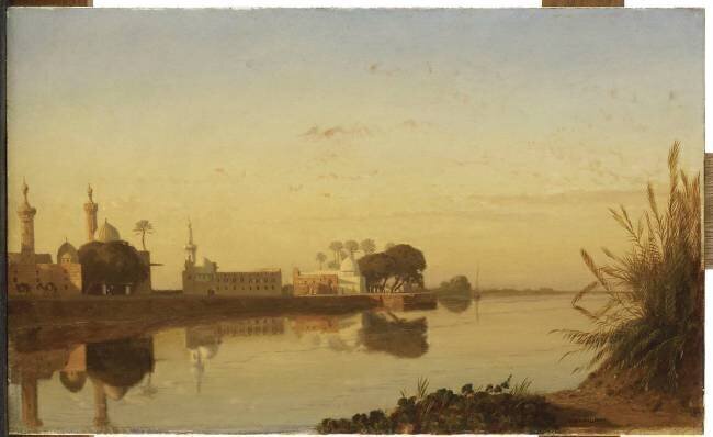 Vue du Nil de Basse-Egypte Prosper Marilhat
