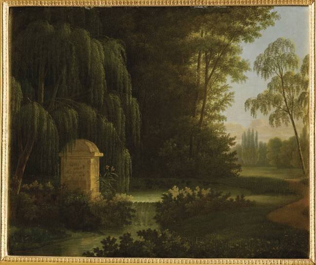 Vue du parc d'Ermenonville : la fontaine des Amours dans le Bocage anonymous