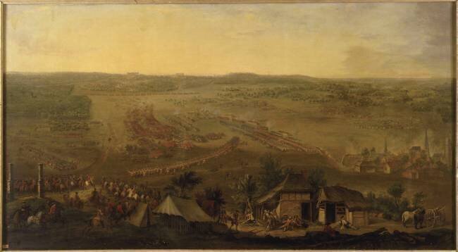 Vue panoramique de la bataille de Fontenoy, le 11 mai 1745 Hyacinthe de La Pegna
