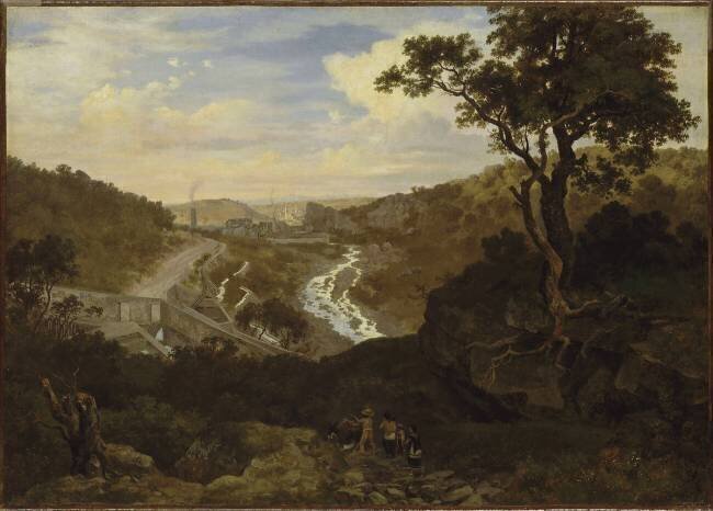Vue prise au Mexique Eugenio Landesio