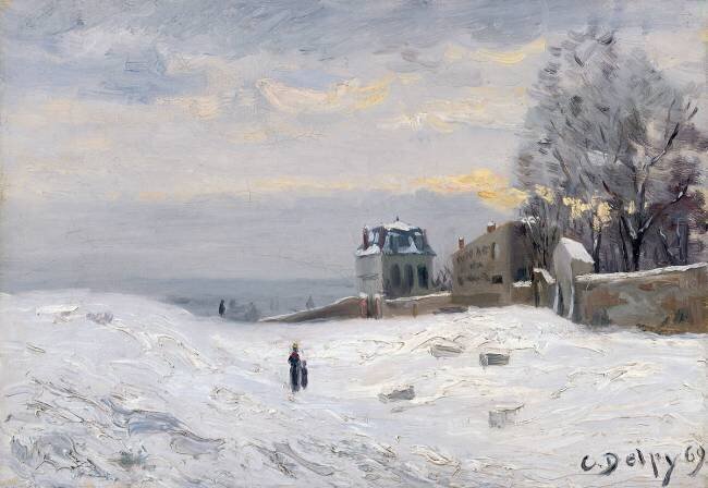 Neige à Montmartre Hippolyte Camille Delpy