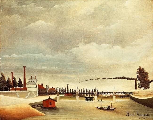 Les Bancs de la Seine Henri Rousseau