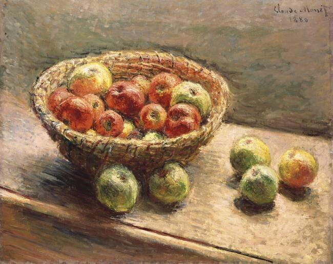 A Bowl of Apples Claude Monet