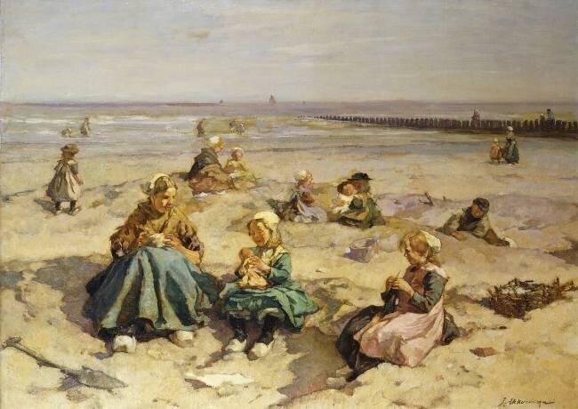 A Day at the Seaside Johannes Evert Akkeringa