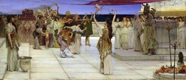 A Dedication to Bacchus Lawrence Alma-Tadema
