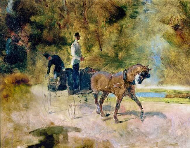 A Dog-Cart Henri de Toulouse-Lautrec