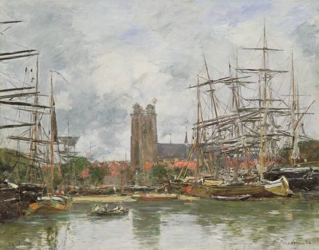 A French Port Eugène Boudin