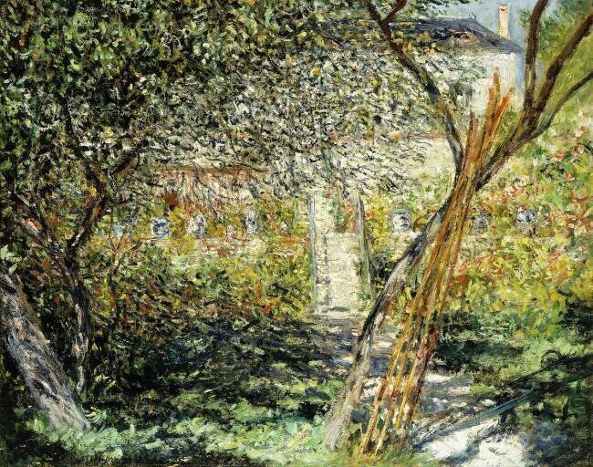 A Garden in Vetheuil Claude Monet