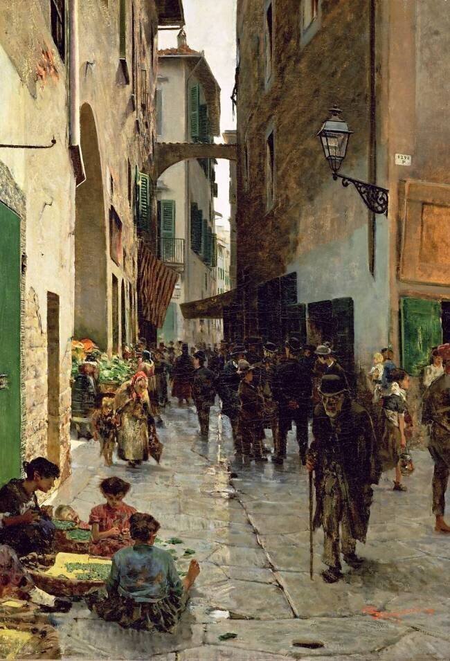 A Ghetto of Florence Telemaco Signorini