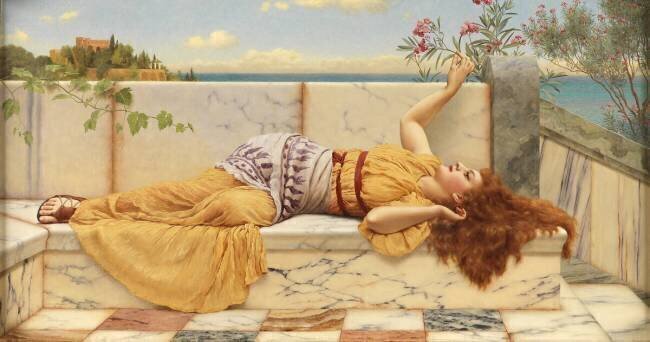A Happy Awakening John William Godward
