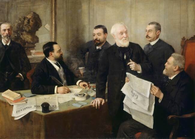 A "La République française" Henri Gervex