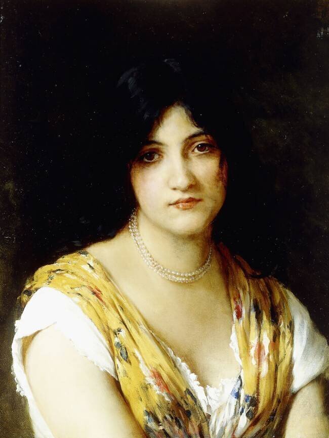 A Mediterranean Beauty Eugene Von Blaas