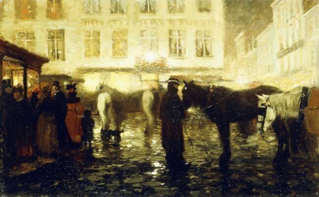 A Paris Street Victor Olivier Gilsoul
