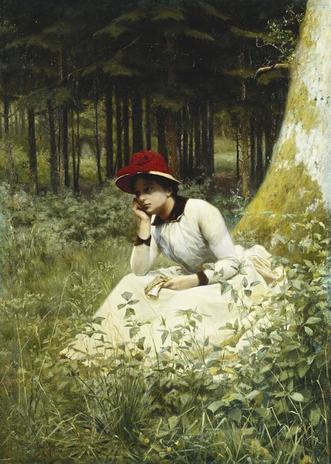 A Pensive Moment Niels Frederik Schiöttz-Jensen