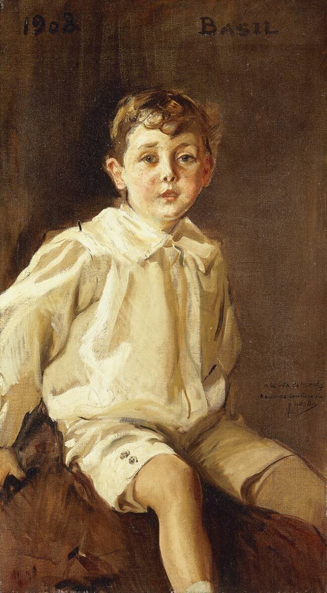 A Portrait of Basil Mundy Joaquin Sorolla y Bastida