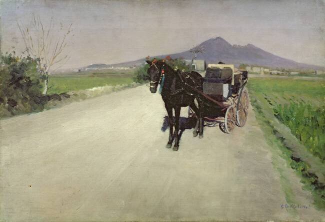 A Road in Naples Gustave Caillebotte