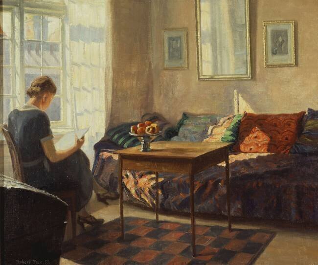 A Woman Reading at a Window Robert Panitzsch