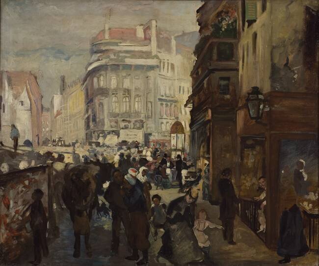 A Working Day in Paris Adolph von Menzel