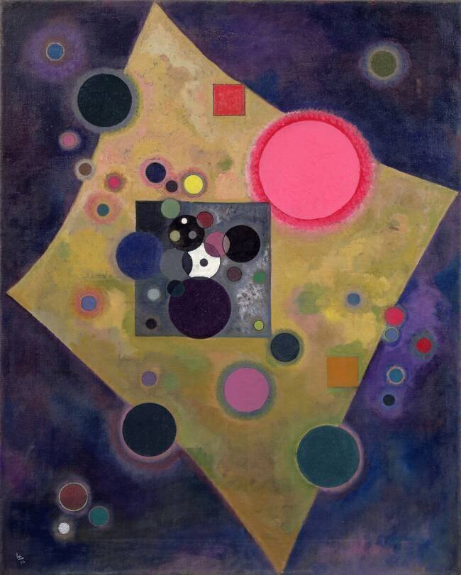 Accent in pink Wassily Kandinsky