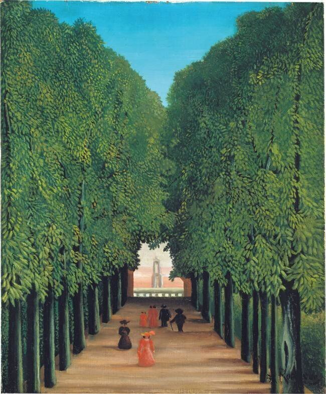 Alleyway in the Park of Saint-Cloud Henri Rousseau