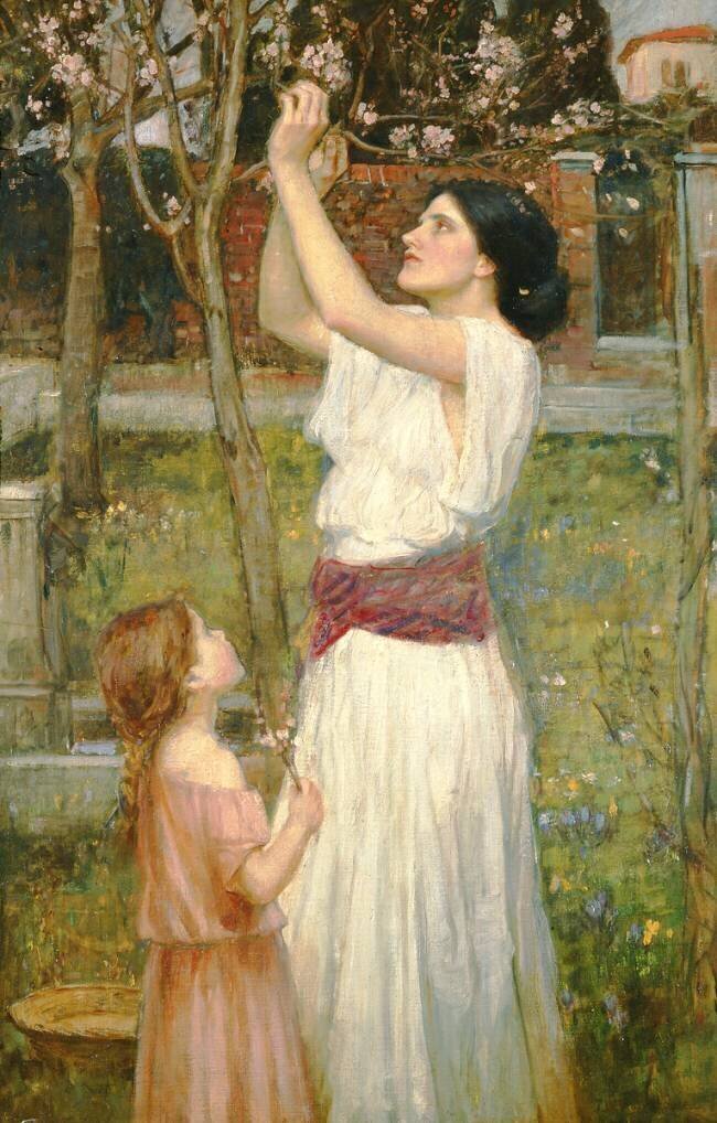 Almond Blossoms John William Waterhouse