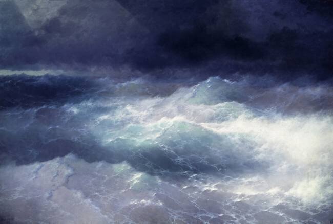 Among the waves Ivan Aivazovsky